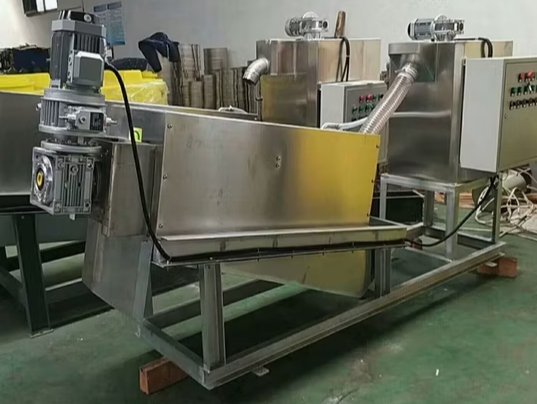Spiral Screw Press Sludge Dewatering Machine