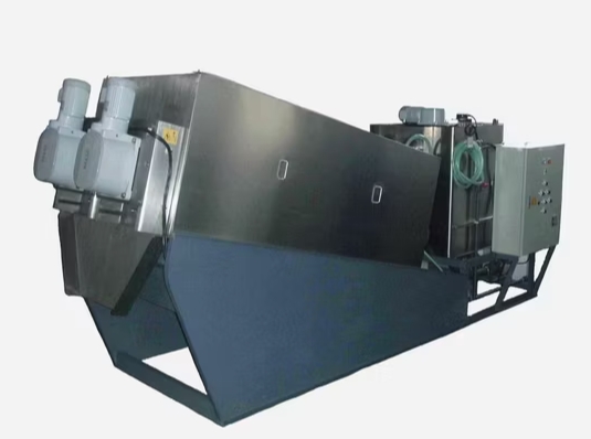 Spiral Screw Press Sludge Dewatering Machine
