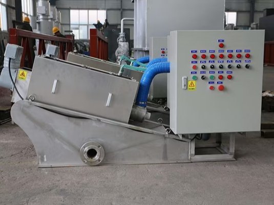 Spiral Screw Press Sludge Dewatering Machine